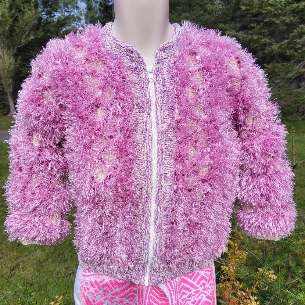 "Fuzzy + Fun" MARJALLA Eyelash Knit Sweater